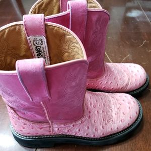 Ariat Fat Baby boots pink croc 9